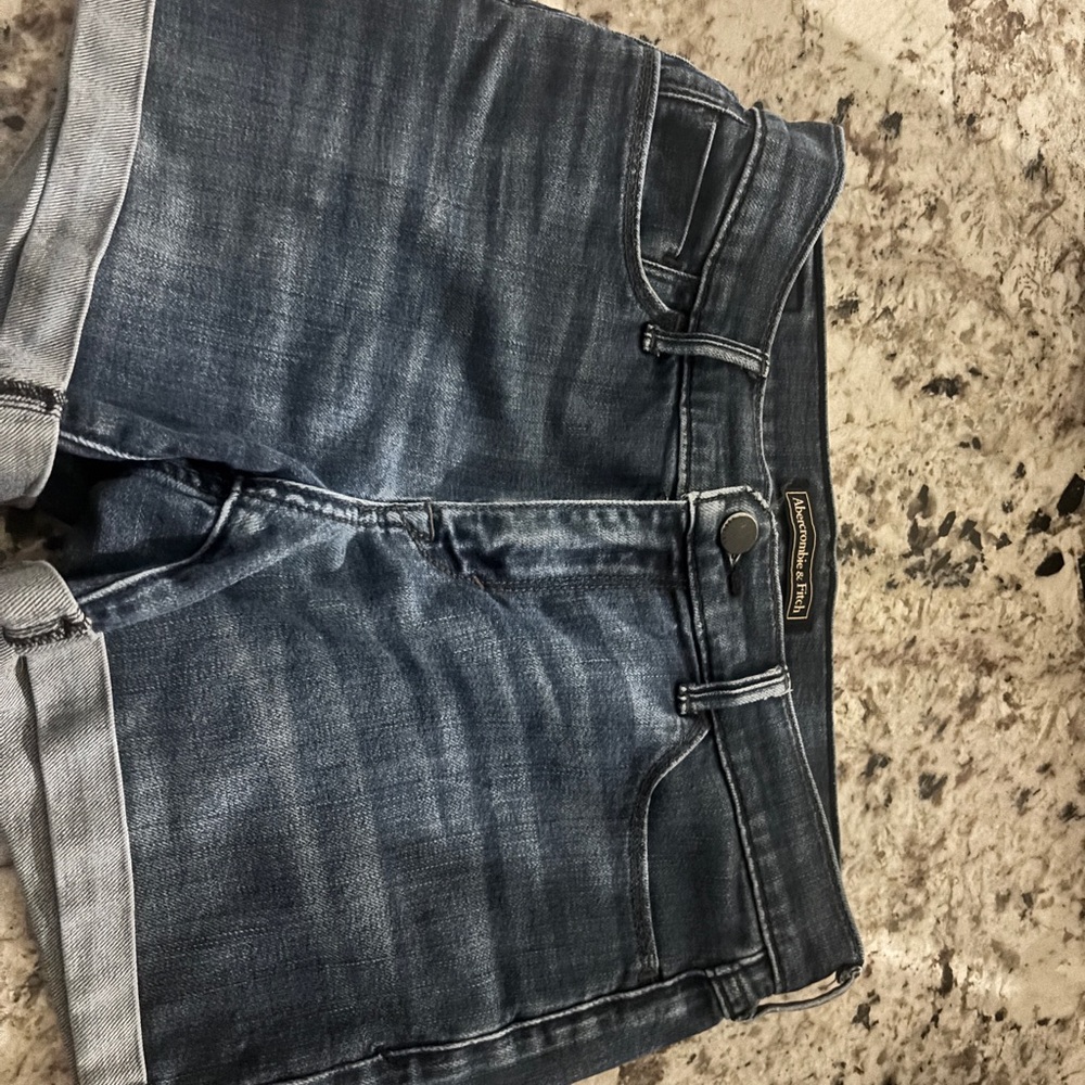 Abercrombie & Fitch Blue Jean Shorts
